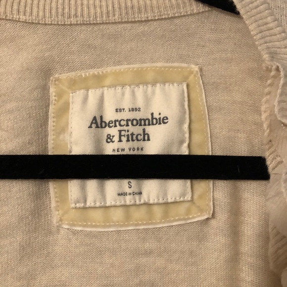Abercrombie & fitch ruffle cardigan, size S, beige - Picture 2 of 2